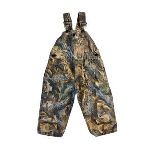 Vintage Rothco Toddler Camo Bib Overalls 2T USA Made